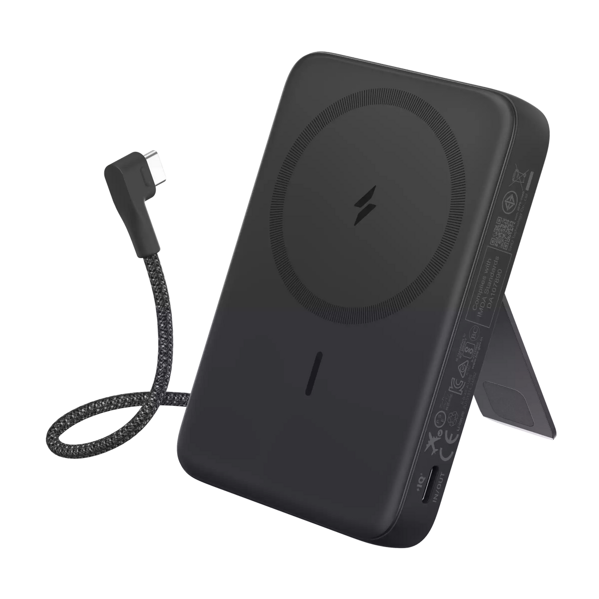 Buy Anker Zolo Magnetic Power Bank (10K 30W Built-in USB-C Cable) Black from Vmart in Pakistan