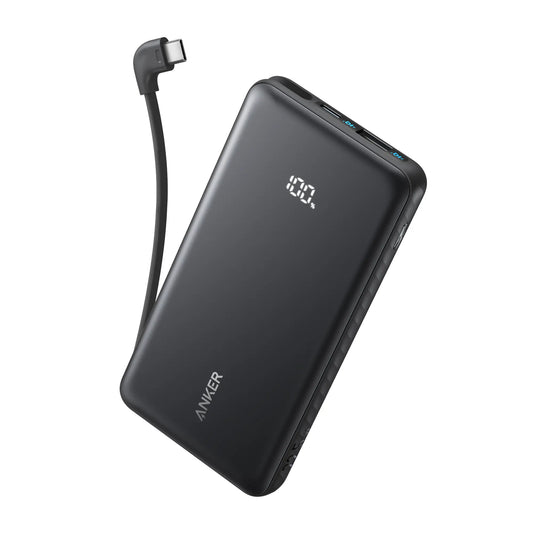 Buy Anker Zolo Powerbank 10000mAh 22.5W Fast Charging Power Bank with Built-in USB-C Cable Vmart in Pakistan