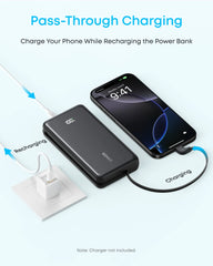 Buy Anker Zolo Powerbank 20000mAh 22.5W Fast Charging Power Bank with Built-in USB-C Cable Black from Vmart in Pakistan