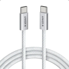 Anker Zolo USB C to USB C 240W Braided Fast Charging Cable 6ft White
