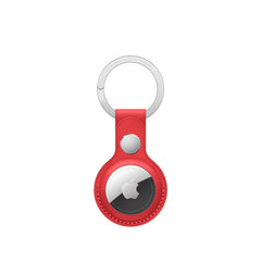 Apple AirTag Leather Key Ring - Red