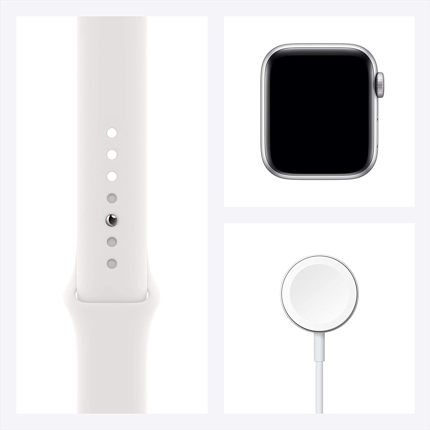 Buy Apple Watch SE With Sports Band - Silver Aluminum Case - 44mm from Vmart in Pakistan