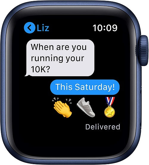 Buy Apple Watch Series 6 With Sports Band - Blue Aluminum Case - 40mm from Vmart in Pakistan
