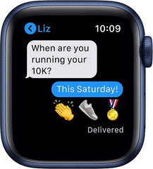 Buy Apple Watch Series 6 With Sports Band - Blue Aluminum Case - 40mm from Vmart in Pakistan