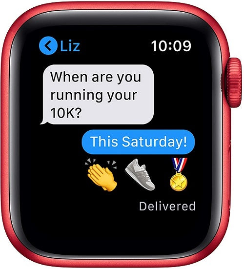 Buy Apple Watch Series 6 With Sports Band - Red Aluminum Case - 44mm from Vmart in Pakistan
