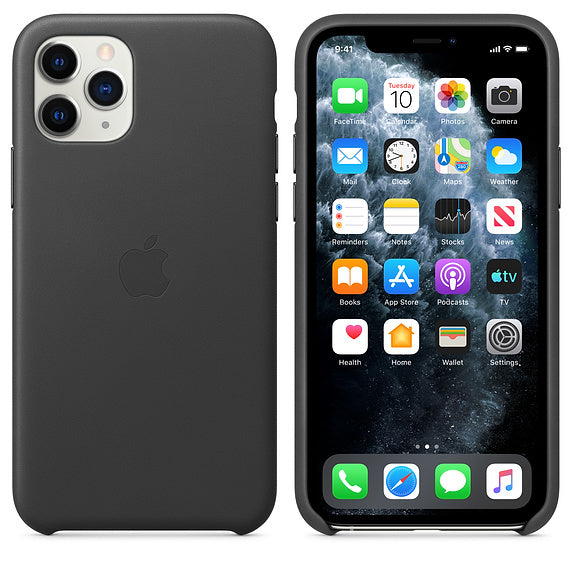 Apple iPhone 11 Pro Leather Case-Black