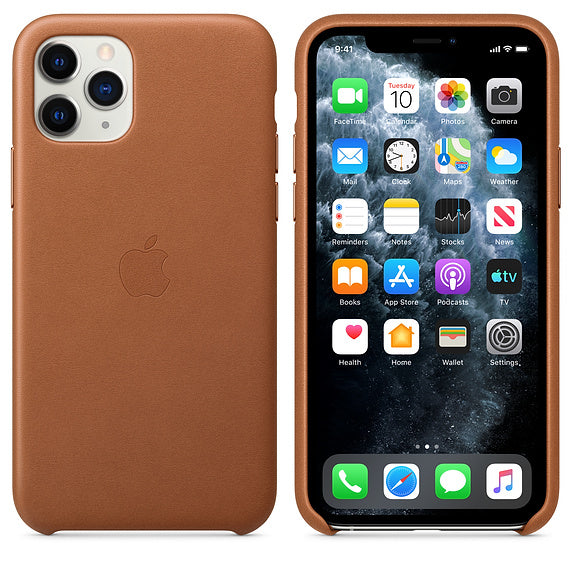 Apple iPhone 11 Pro Leather Case-Saddle Brown