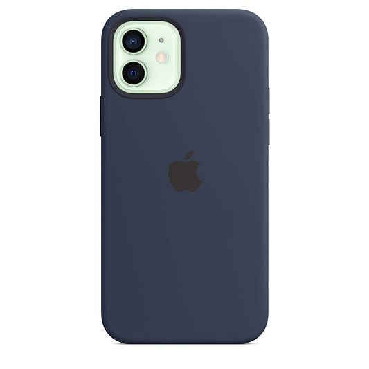 Buy Apple iPhone 12 | 12 Pro Silicone Case with MagSafe - Deep Navy from Vmart in Pakistan