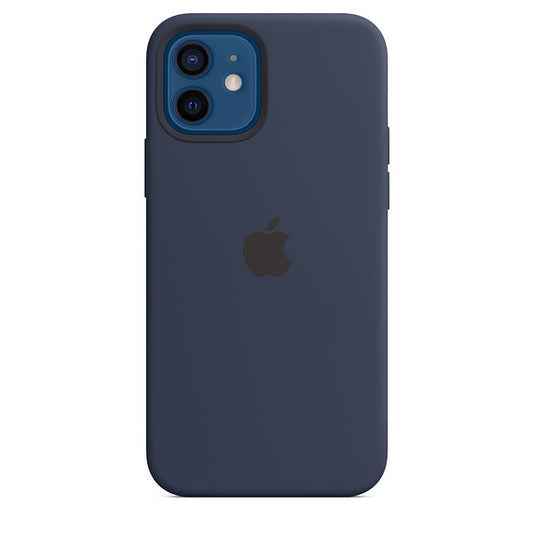 Buy Apple iPhone 12 | 12 Pro Silicone Case with MagSafe - Deep Navy from Vmart in Pakistan