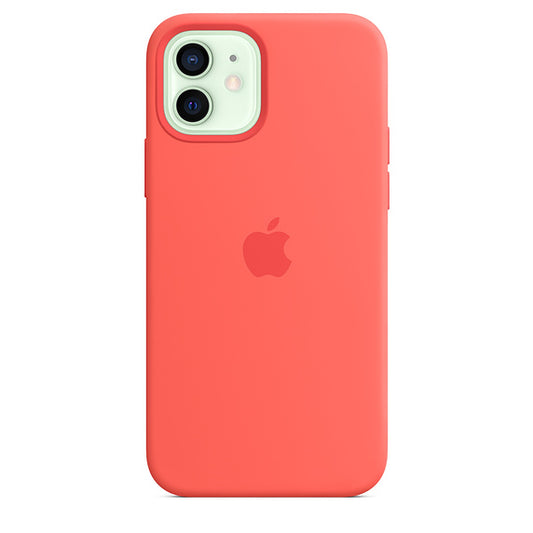 Buy Apple iPhone 12 | 12 Pro Silicone Case with MagSafe - Pink Citrus from Vmart in Pakistan