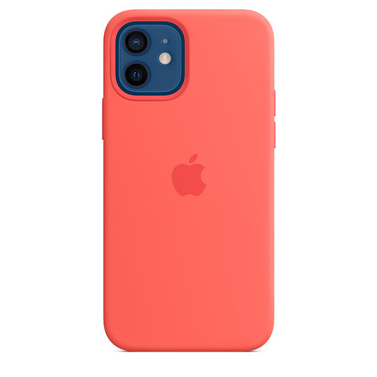 Buy Apple iPhone 12 | 12 Pro Silicone Case with MagSafe - Pink Citrus from Vmart in Pakistan