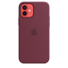 Buy Apple iPhone 12 | 12 Pro Silicone Case with MagSafe - Plum from Vmart in Pakistan