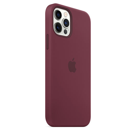 Buy Apple iPhone 12 | 12 Pro Silicone Case with MagSafe - Plum from Vmart in Pakistan