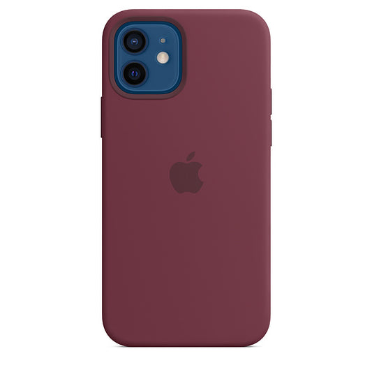 Buy Apple iPhone 12 | 12 Pro Silicone Case with MagSafe - Plum from Vmart in Pakistan