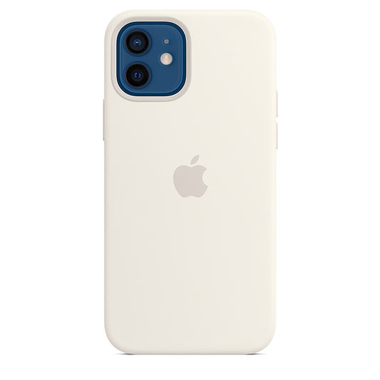 Buy Apple iPhone 12 | 12 Pro Silicone Case with MagSafe - White from Vmart in Pakistan