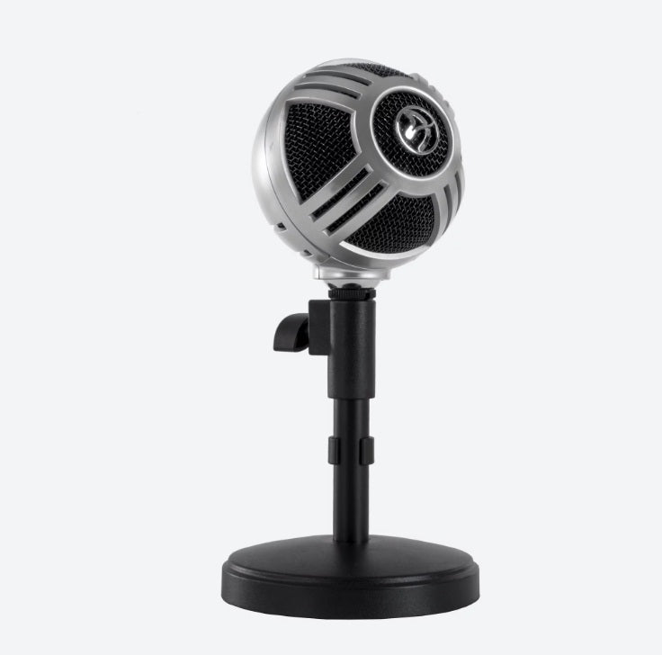 Arozzi Sfera USB Microphone For Gaming And Streaming - Chrome