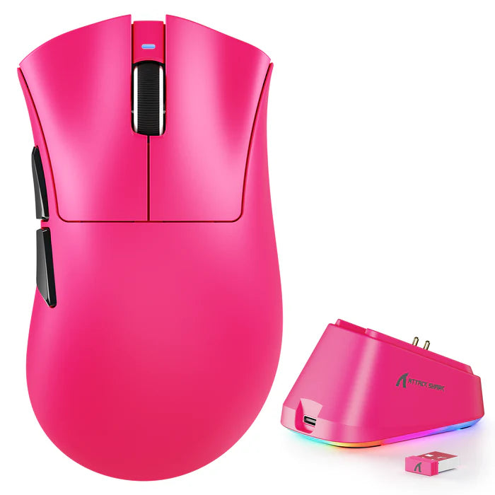 Buy Attack Shark V3 Pro Ultra-Light Tri-Mode Gaming Mouse with Charging Dock from Vmart in Pakistan