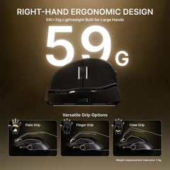 Buy Attack Shark V8 Ultra-Light Ergonomic Wireless Gaming Mouse from Vmart in Pakistan