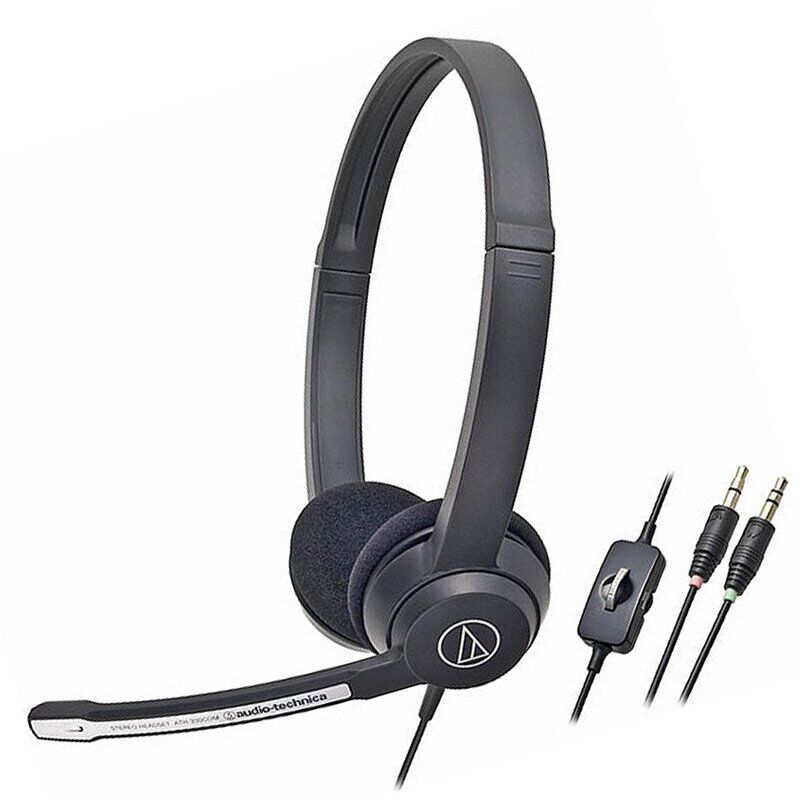 Audio-Technica ATH-330COM On-Ear Headphone With Mic