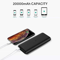 Aukey 20000mAh Type C Ultra Slim Power Bank with USB C Fast Charging 5V 3A