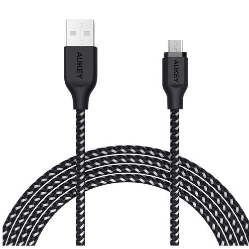 Buy Aukey CB-AM2 Braided Nylon USB 2.0 to Micro USB Cable 2m from Vmart in Pakistan