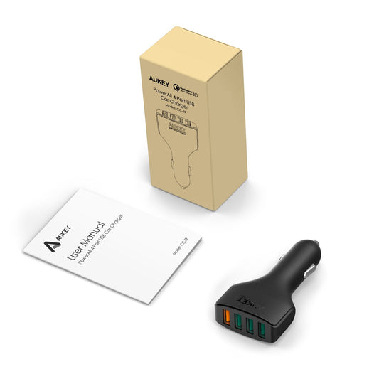 Buy Aukey Quad Port Car Charger With Quick Charge 3.0 from Vmart in Pakistan