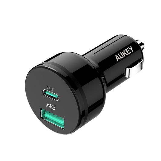 Buy Aukey USB-C Car Charger With Power Delivery from Vmart in Pakistan