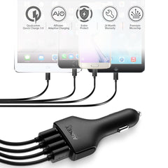 Buy Aukey Quad Port Car Charger With Quick Charge 3.0 from Vmart in Pakistan
