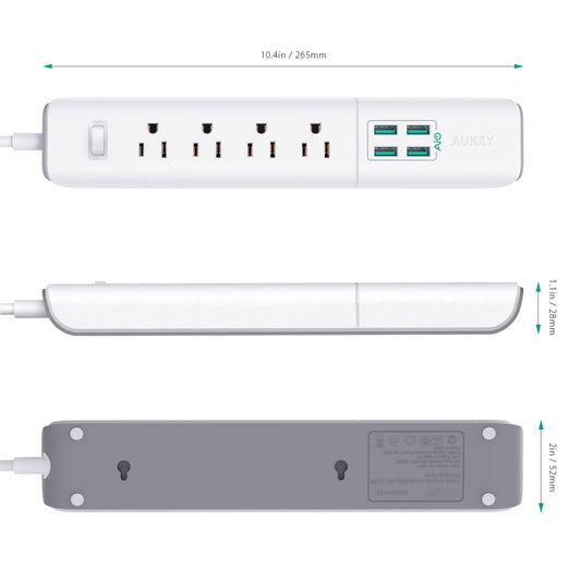 Buy Aukey 4 X 4 Power Strip from Vmart in Pakistan