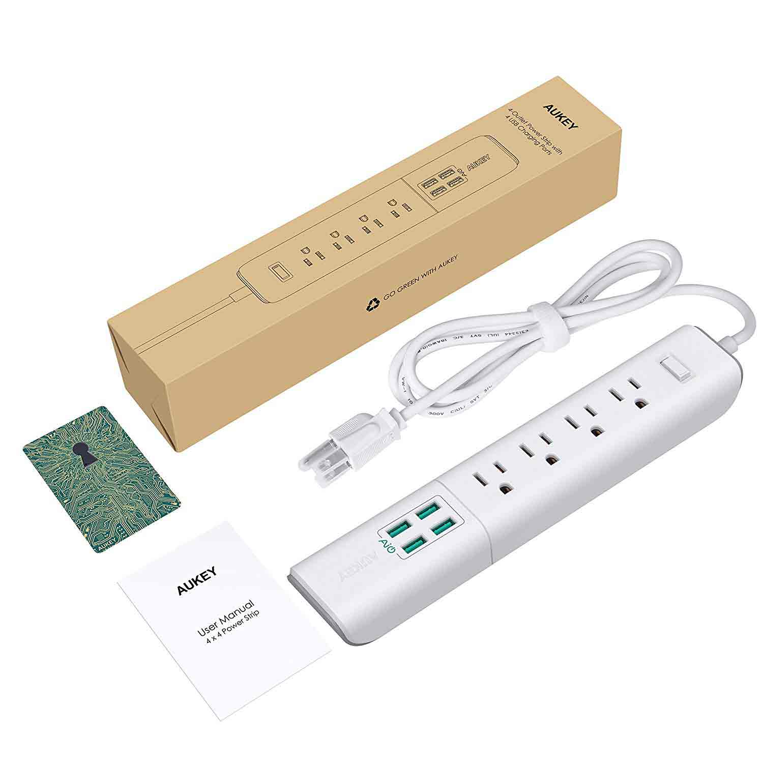 Aukey 4 X 4 Power Strip