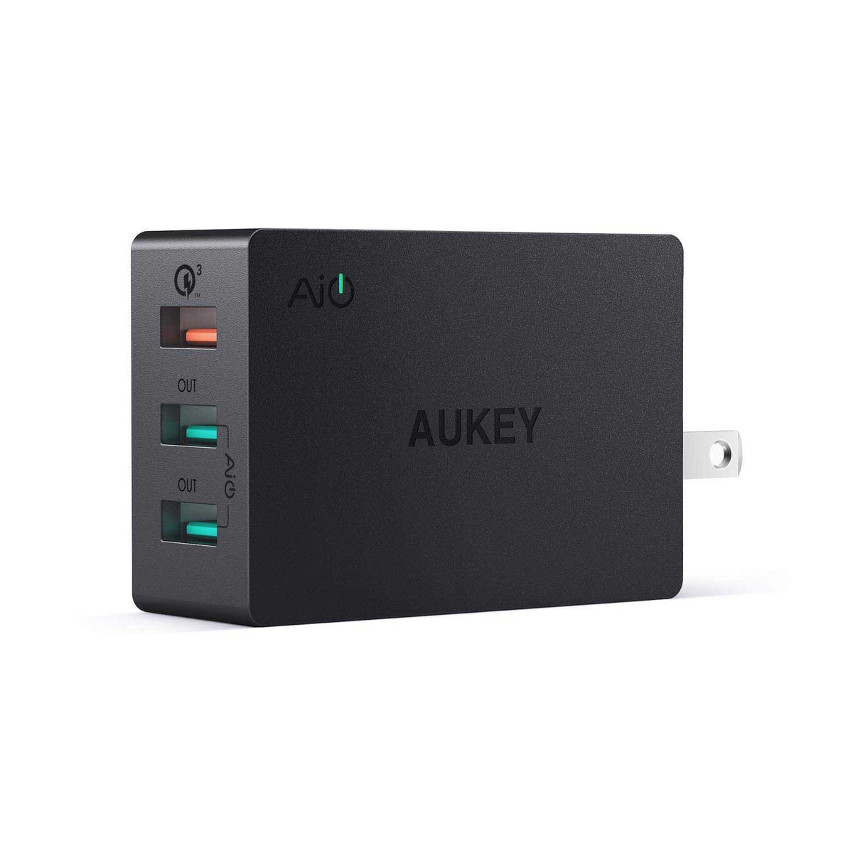 Aukey 3-Port USB Wall Charger With Quick Charge 3.0