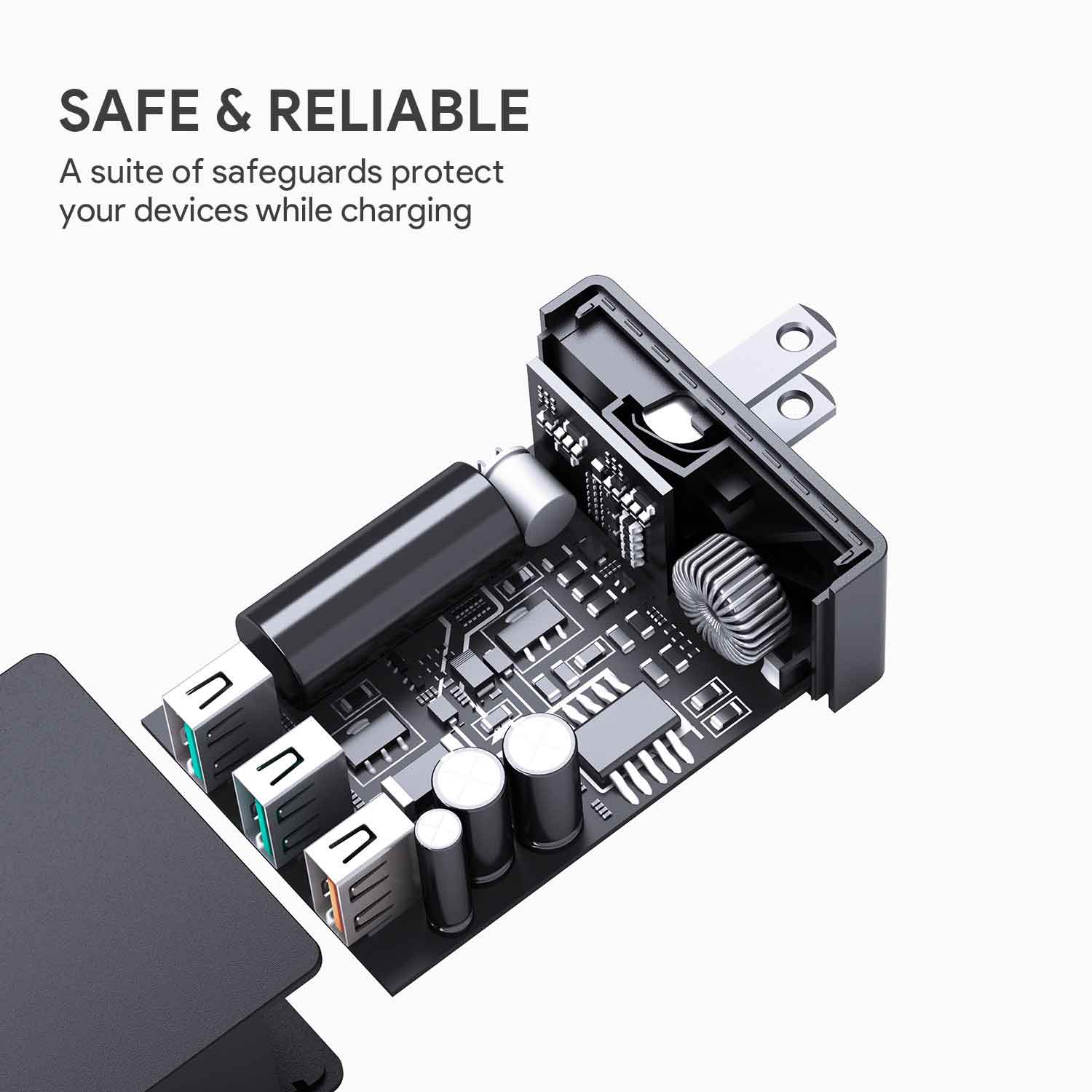 Aukey 3-Port USB Wall Charger With Quick Charge 3.0