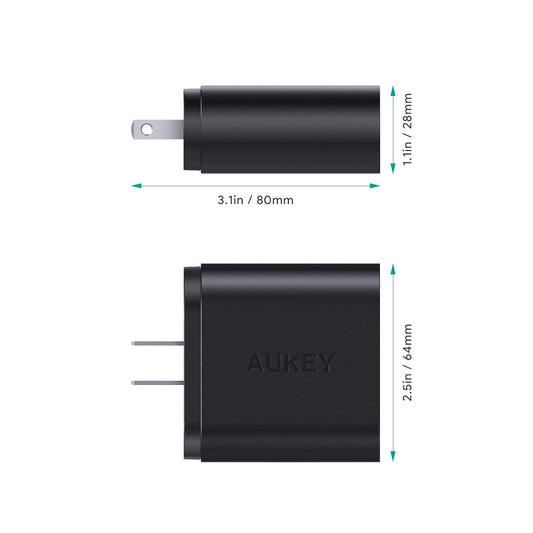 Buy Aukey Dual-Port USB Wall Charger With Quick Charge 3.0 from Vmart in Pakistan