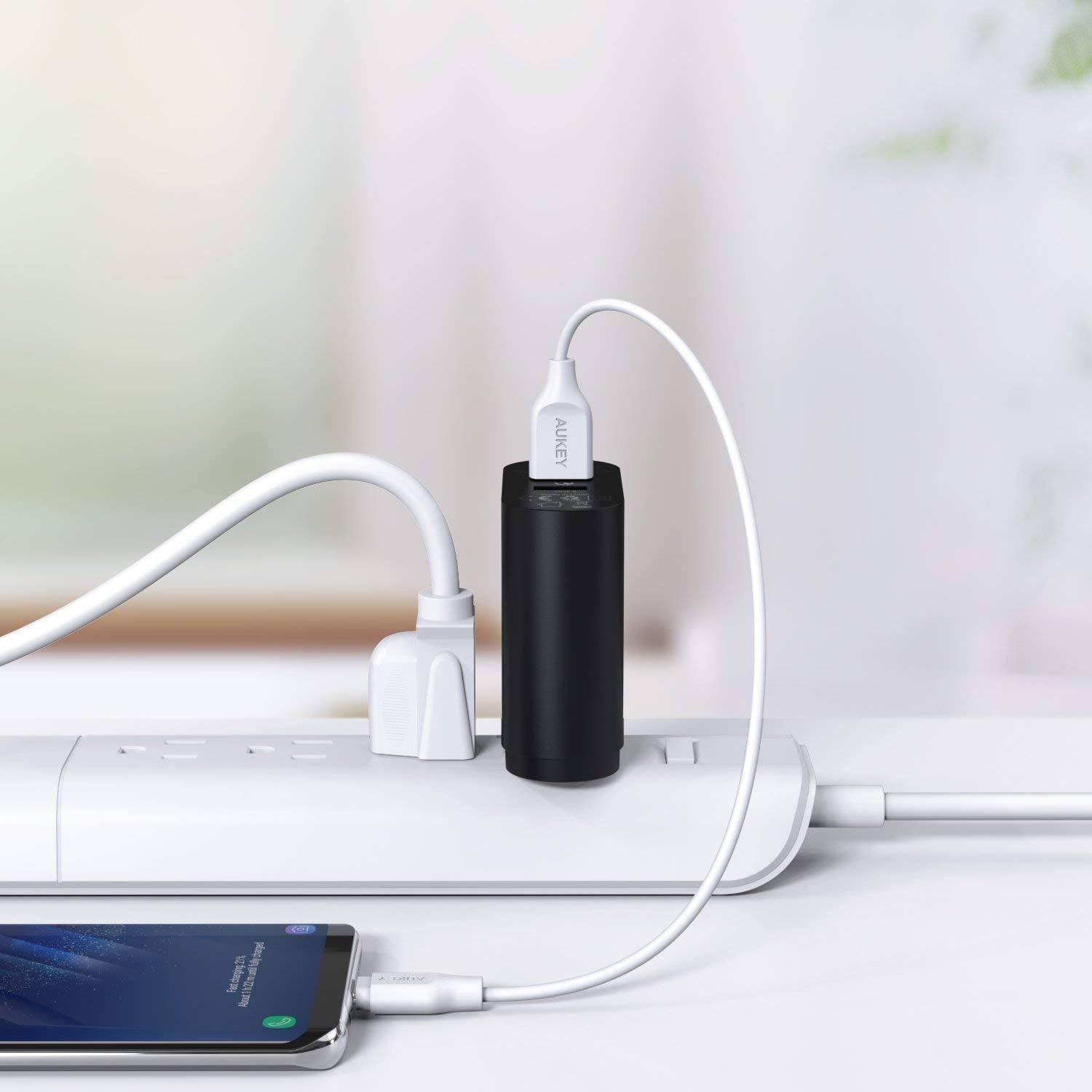 Buy Aukey Dual-Port USB Wall Charger With Quick Charge 3.0 from Vmart in Pakistan