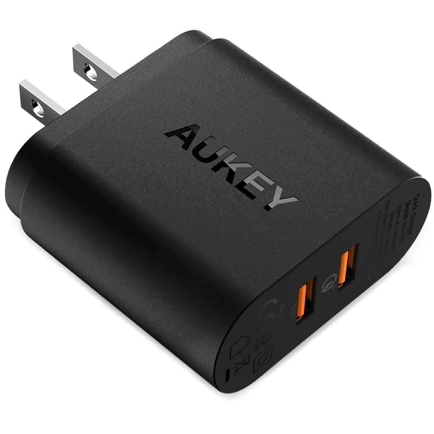 Buy Aukey Dual-Port USB Wall Charger With Quick Charge 3.0 from Vmart in Pakistan
