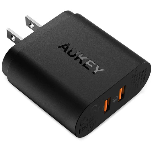 Buy Aukey Dual-Port USB Wall Charger With Quick Charge 3.0 from Vmart in Pakistan