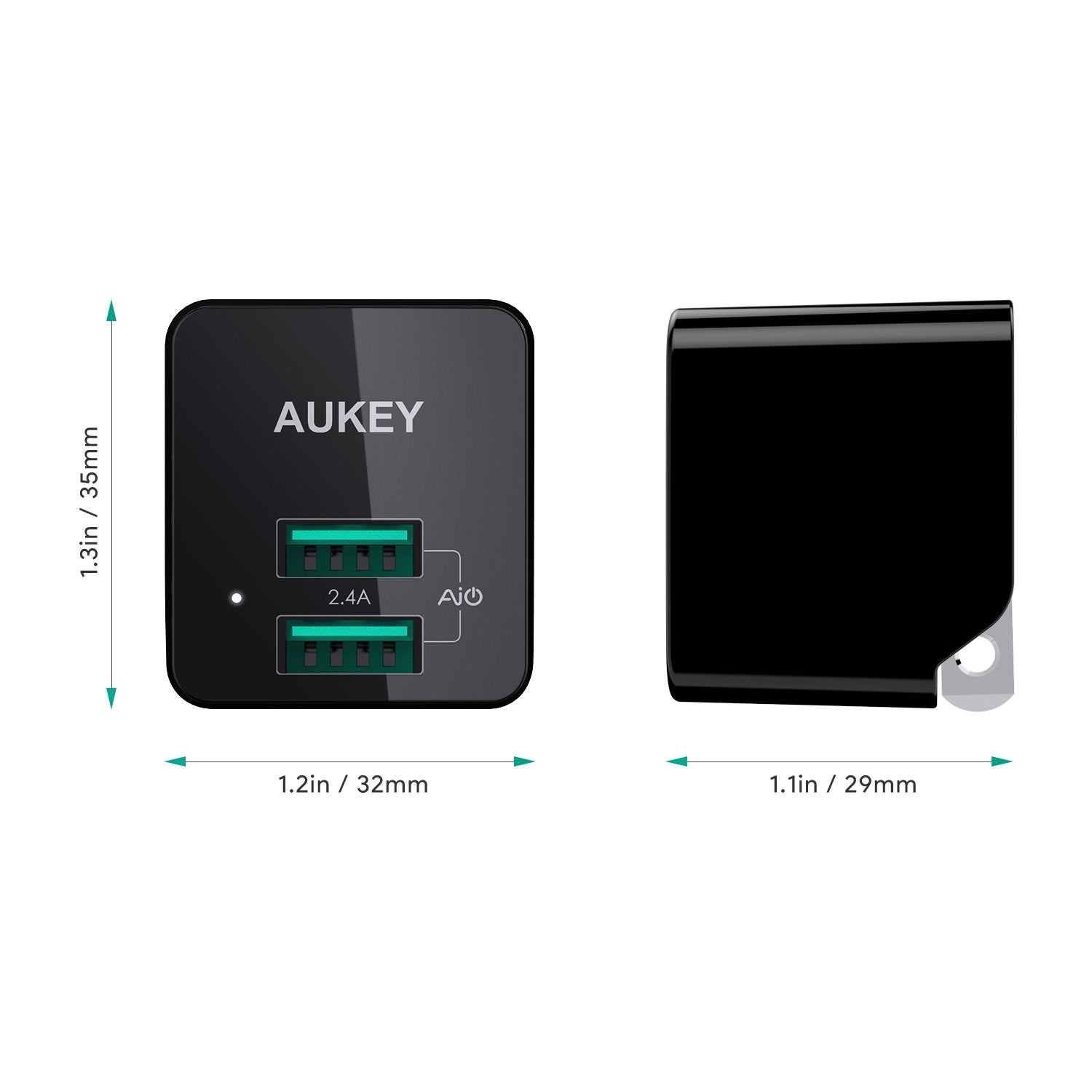 Aukey Mini Dual Port Wall Charger