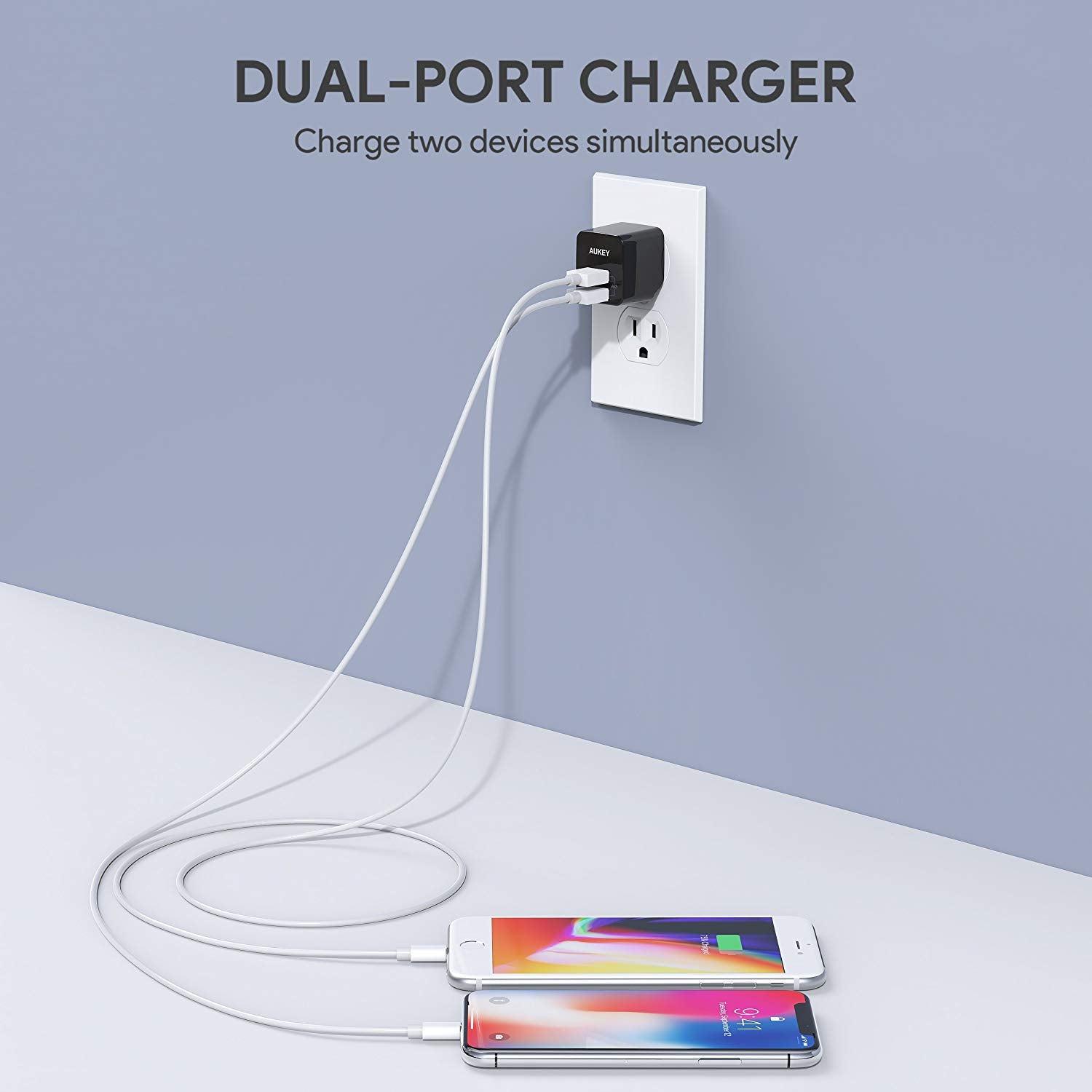 Aukey Mini Dual Port Wall Charger