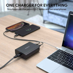 Aukey 3-Ports USB Charging Stations With 46W Power Delivery And Quick Charge 3.0