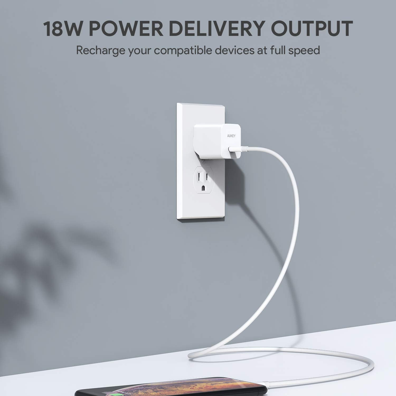 Aukey 18W Power Delivery Wall Charger