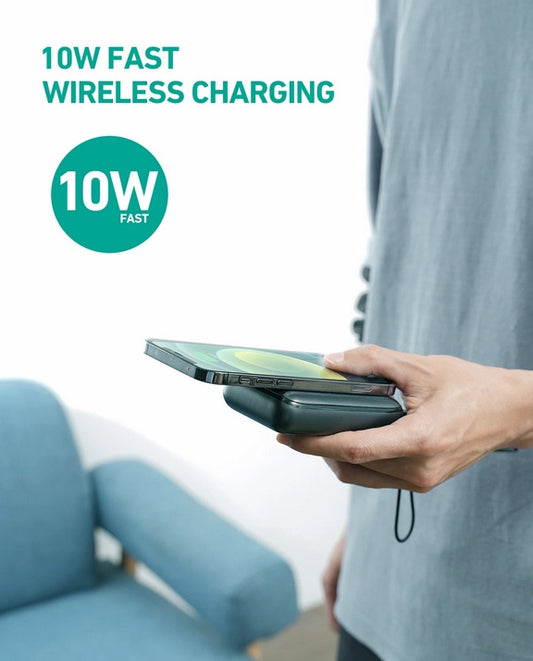 Buy Aukey PB-WL01S 20W 10,000mAH PD Wireless Charging w Kickstand Powerbank from Vmart in Pakistan