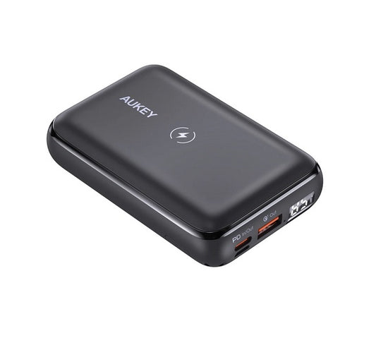 Buy Aukey PB-WL01S 20W 10,000mAH PD Wireless Charging w Kickstand Powerbank from Vmart in Pakistan