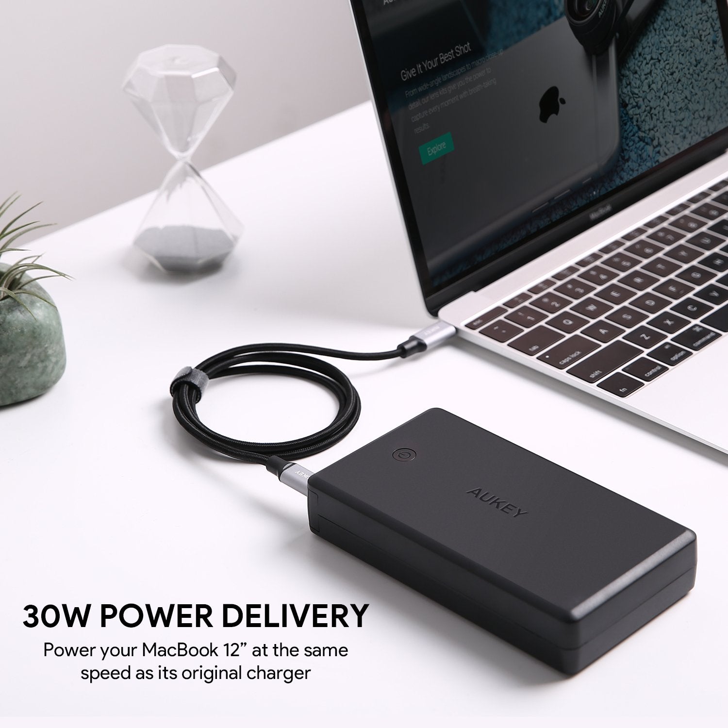 Aukey 30000mAh Power Bank With Power Delivery