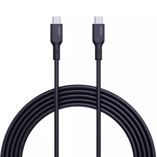 Buy Aukey CB-SCC102 Circlet Blink 100W Silicone USB-C to USB-C Cable 1.8m Black from Vmart in Pakistan