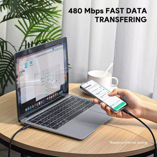 Aukey CB-SCC242 Circlet Blink 240W Silicone USB-C to USB-C Cable 1.8m Black