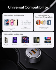 Aukey CC-P1 Pathfinder Mix 3 66W Fast Charging Car Charger