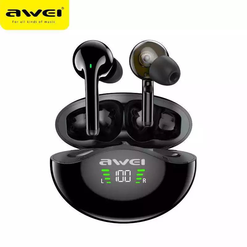 Awei T12P TWS Dual Dynamic Driver Earbuds