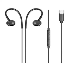 Awei TC-6 Type-C Mini Stereo In-ear Wired Earphone - Black