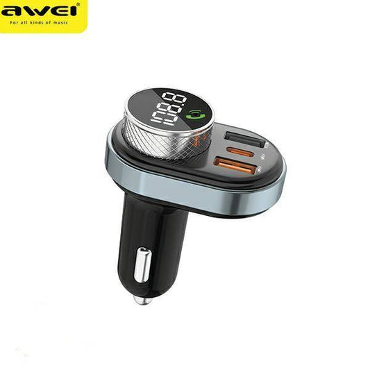Buy Awei C-843 Fast Car Charger with FM & Bluetooth Call from Vmart in Pakistan