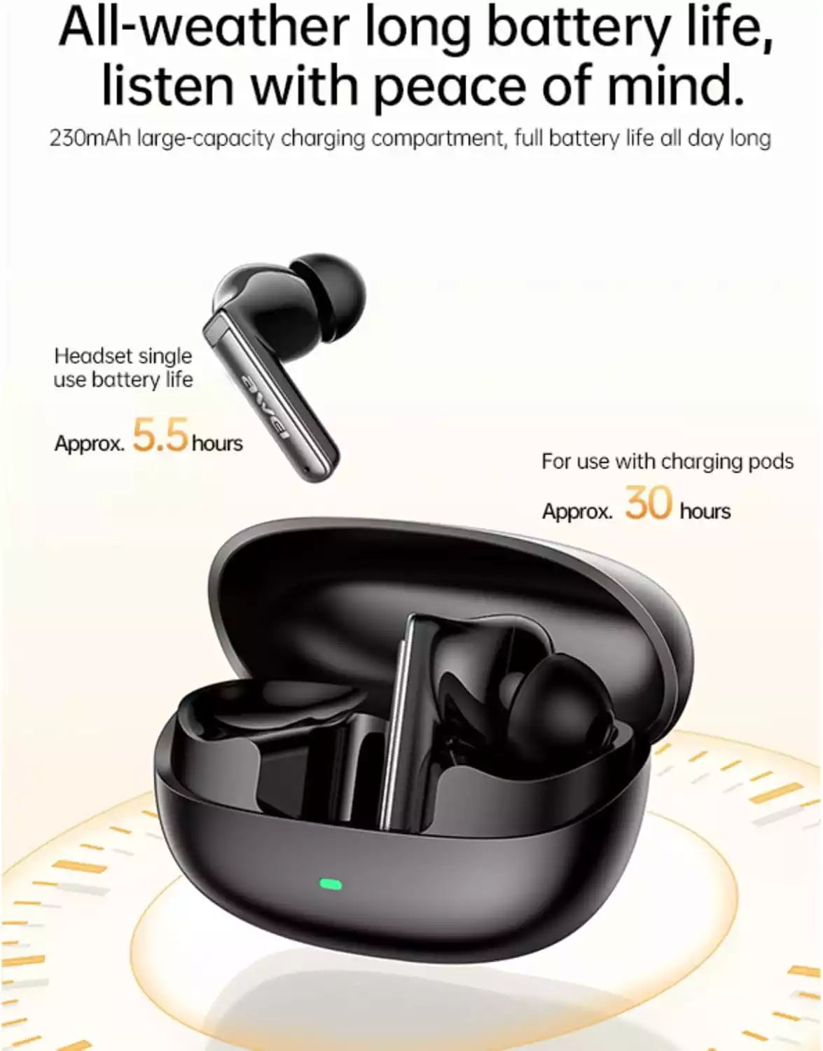 Buy Awei T88 Wireless Earbuds Black from Vmart in Pakistan